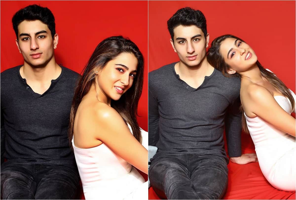 christmas photoshoot of sara ali khan ibrahim ali khan is viral on instagram
