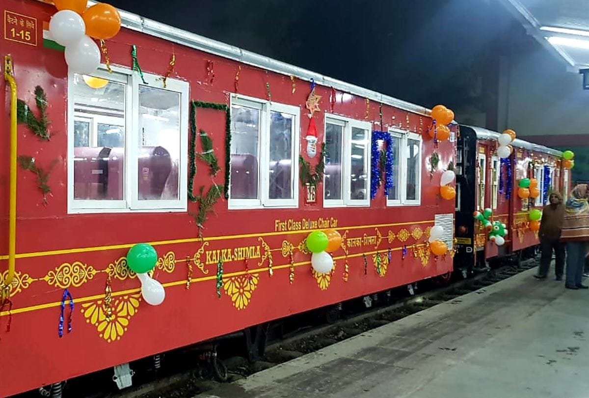 India First vistadome train in Shimla Kalka heritage Route Named him darshan express