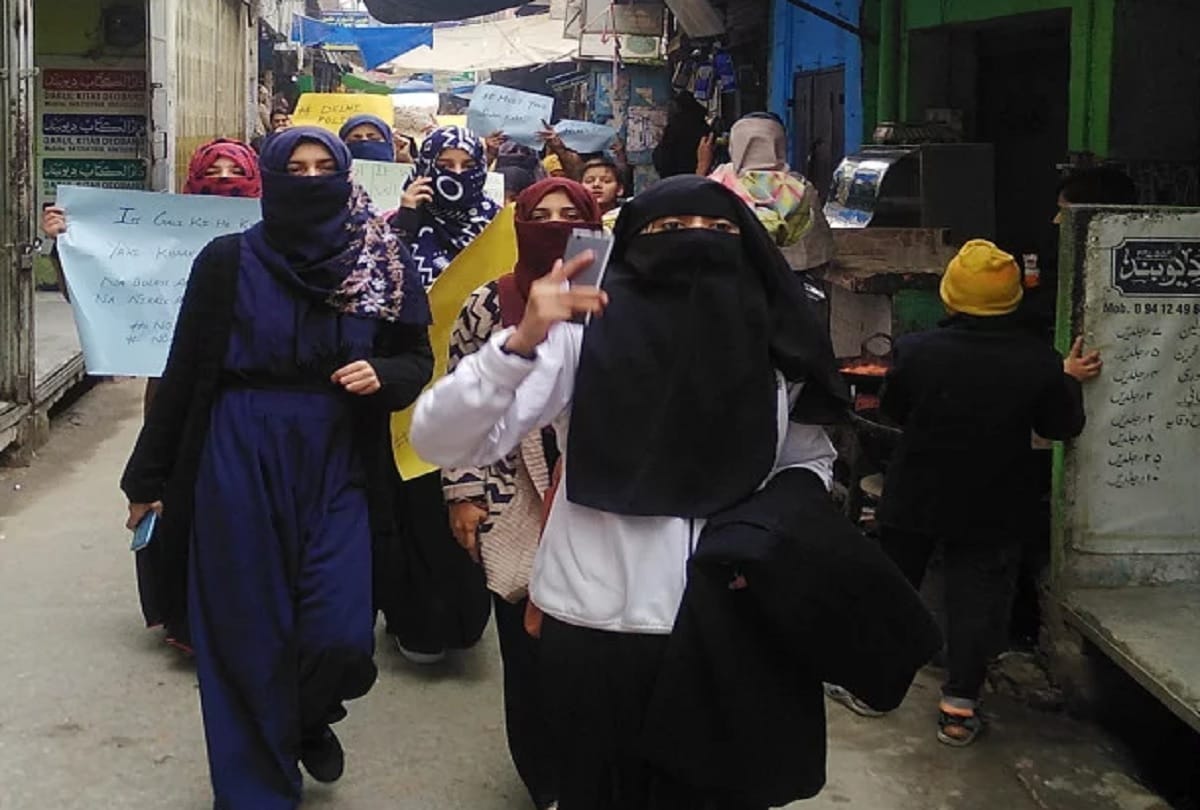 Women took to the streets to protest against CAA