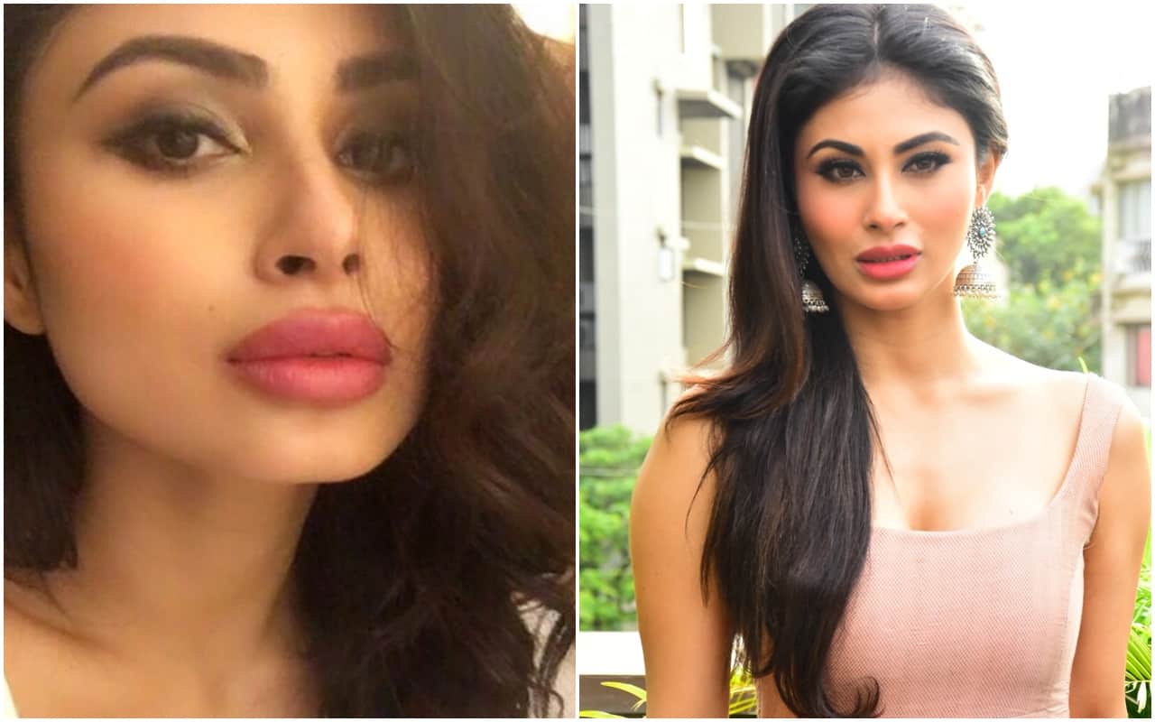 Mouni Rai latest photoshoot in shimmery saree