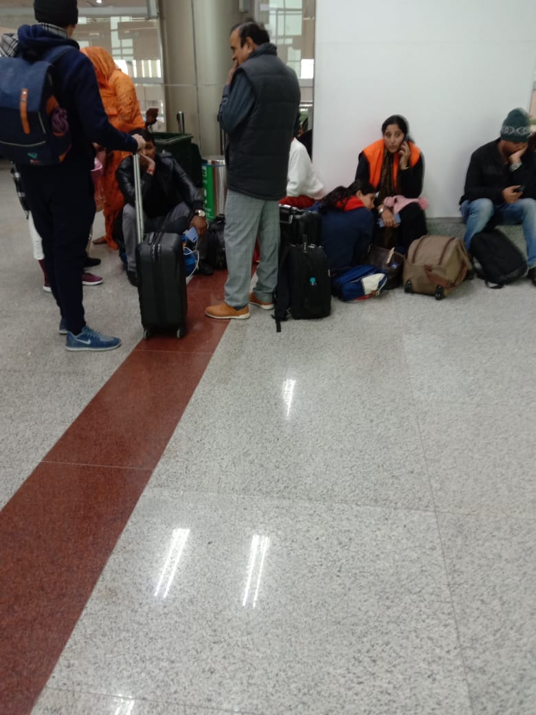 Not enough facility to sit at North India's main airport Babatpur