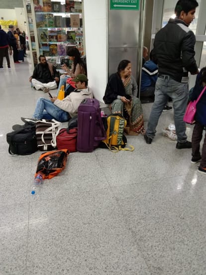 Not enough facility to sit at North India's main airport Babatpur