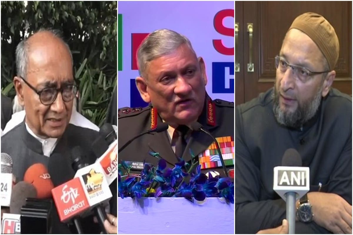 Digvijay ask question owaisi gave advice to army chief on his remarks over violence in institutes