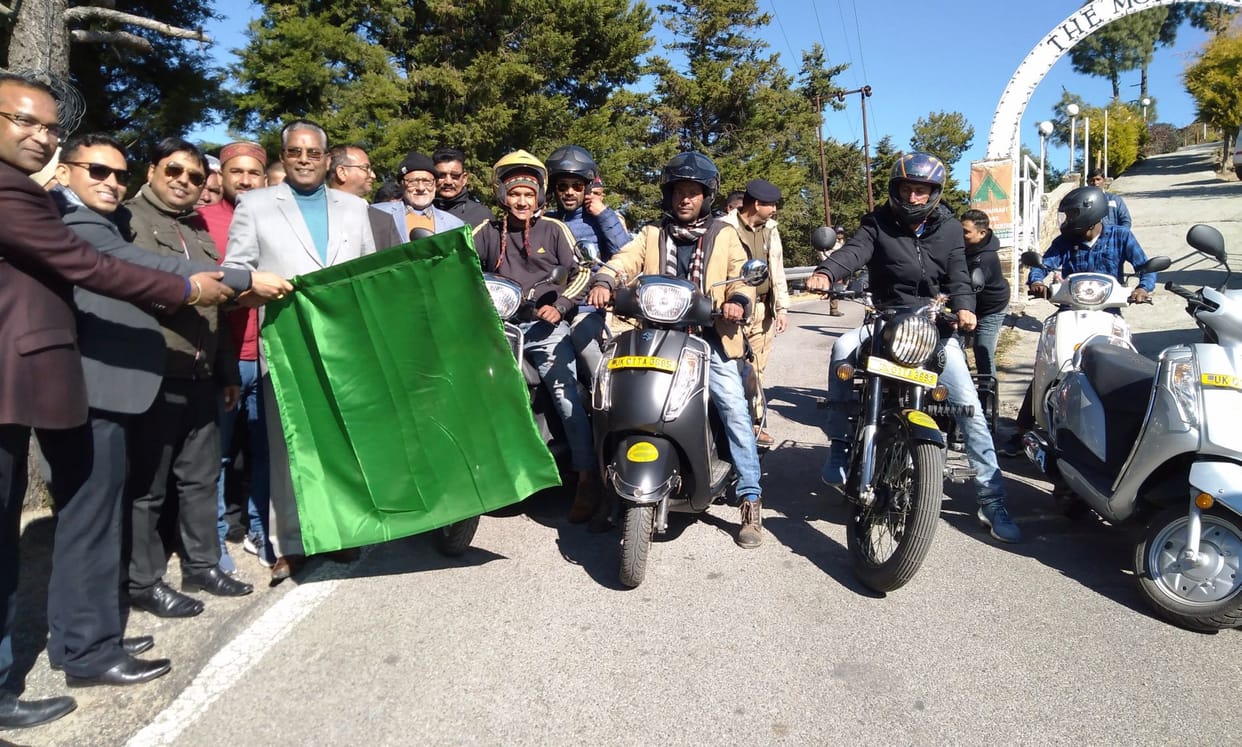 Taxi bike service started in Almora