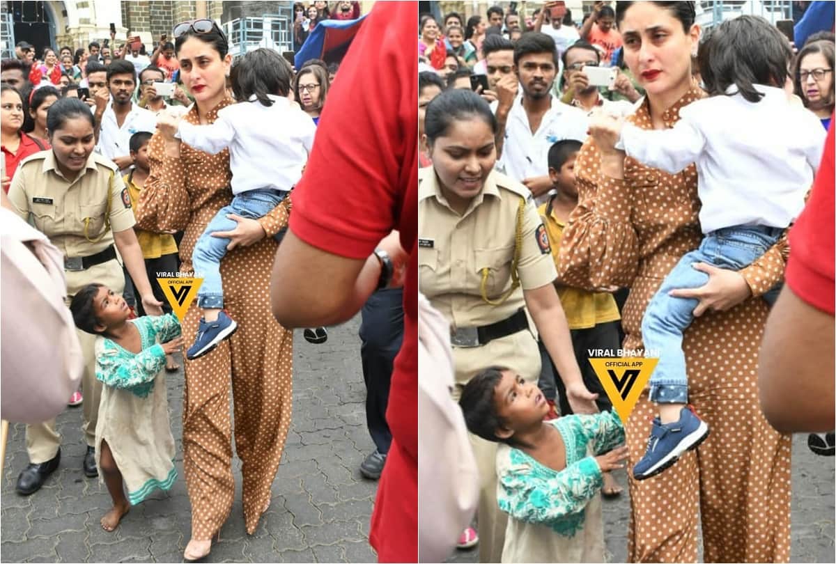 Kareena Kapoor Khan Viral video with Taimur Ali khan at mount mary church bandra mumbai
