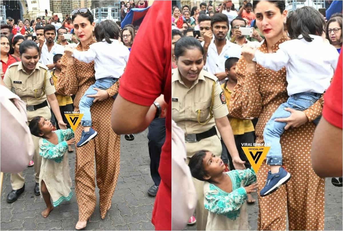 Kareena Kapoor Khan Viral video with Taimur Ali khan at mount mary church bandra mumbai