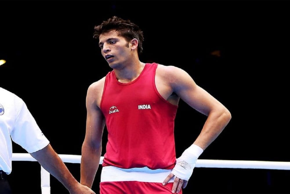 Boxer sumit sangwan failed in dope test suspended for one year