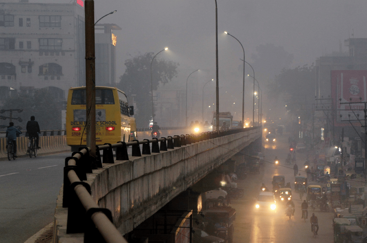 Temperature low winter cold weather in varanasi
