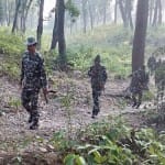 भारत नेपाल सीमा पर पेट्रोलिंग