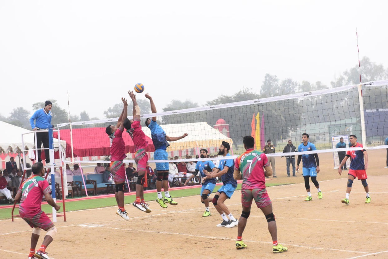 Bangladesh border guard and Border security force played volleyball friendly match