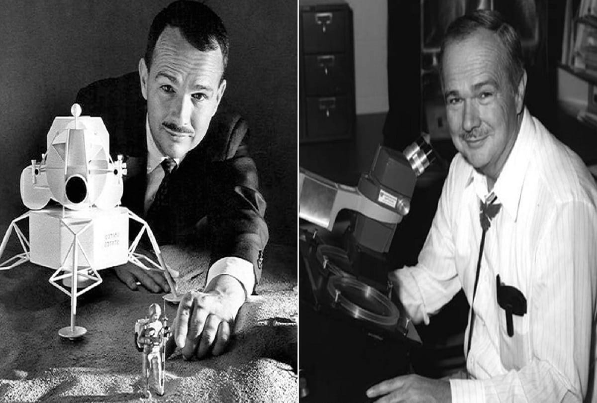 Eugene Shoemaker the only person whose ashes have been buried on any celestial body outside Earth