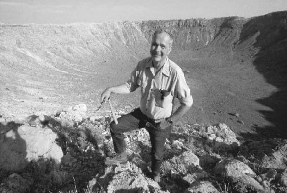 Eugene Shoemaker the only person whose ashes have been buried on any celestial body outside Earth