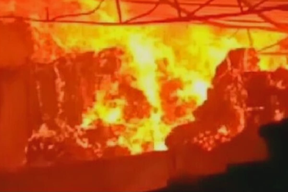 Jewelry and cash burnt in the farmer house in agra