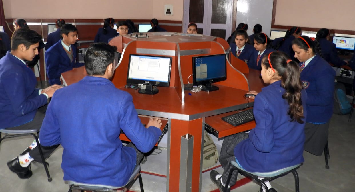 Students took online exam