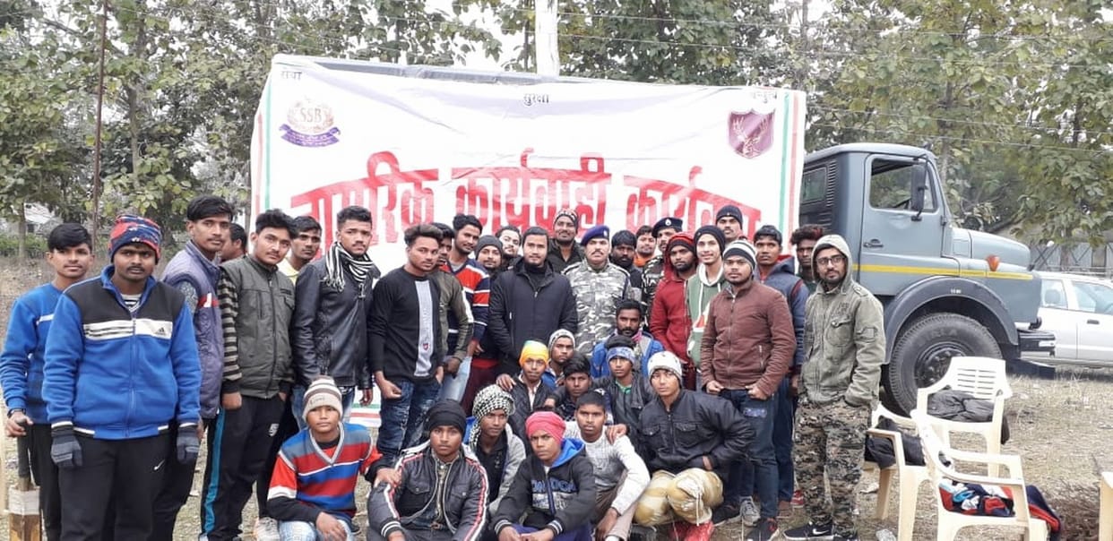 Karikot first and Azamgarhpurwa team in volleyball final
