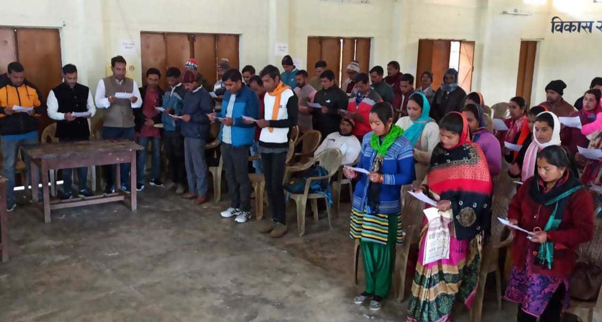 306 Gram pradhan have taken oath