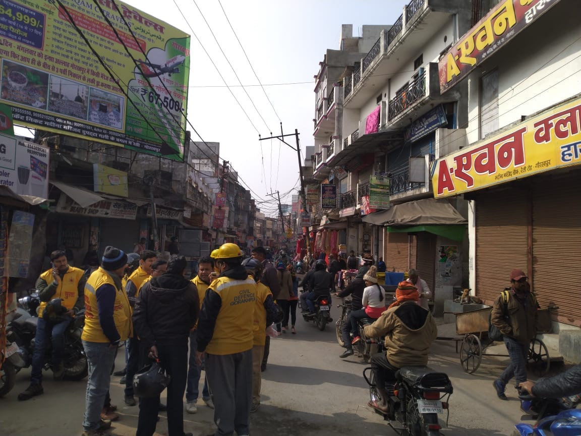 high security alert for jumme ki namaz after violence during CAA protest in gorakhpur