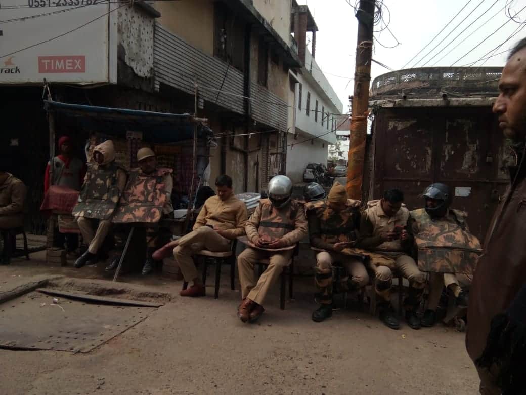 Juma namaz peacefull after CAA protest violence in Gorakhpur