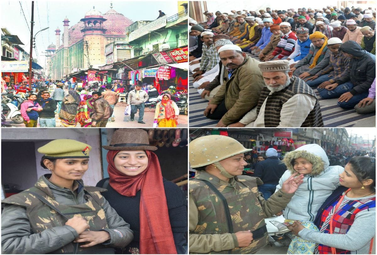 People gave message of harmony on peaceful Friday in agra