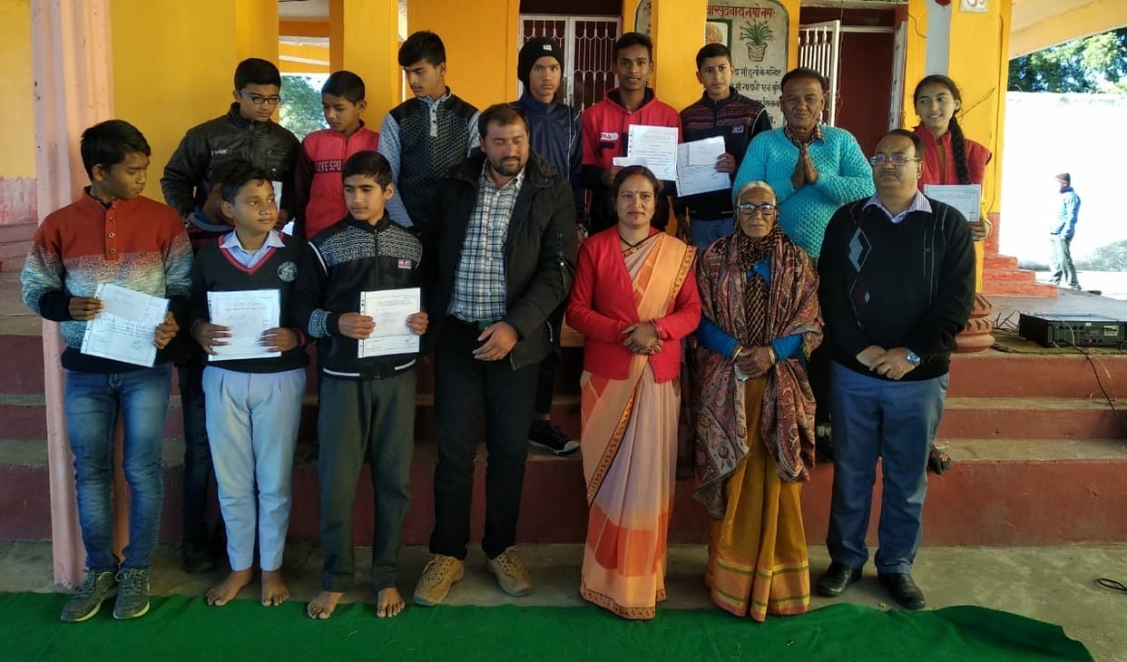 Yogesh and harshit topped the meritorious student exam