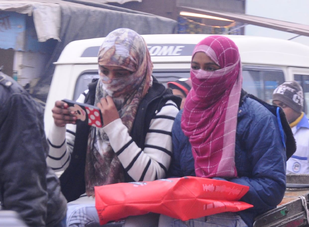 People shivering throughout the day due to dense fog and cold wave