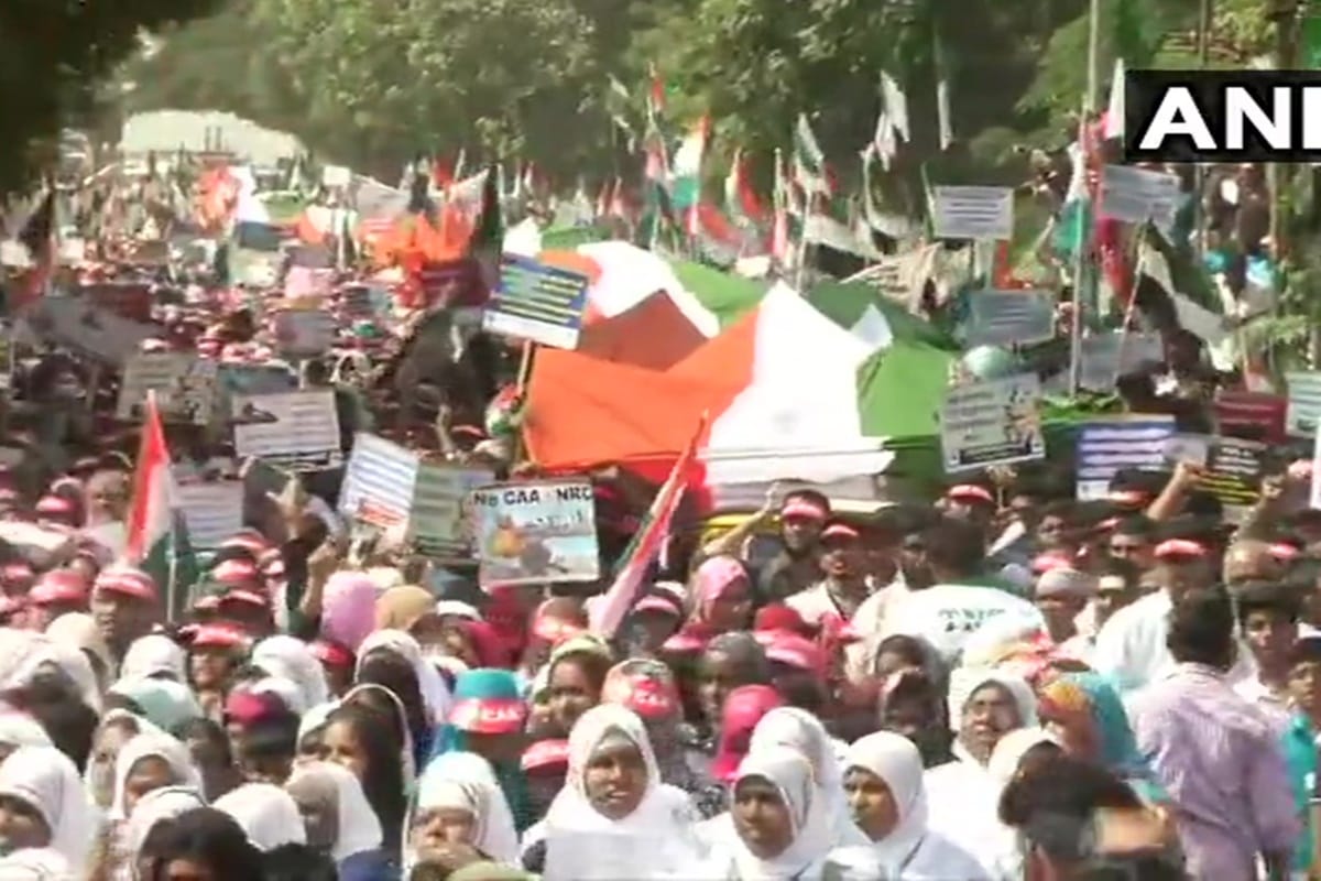 CAA NRC protest congress live updates in mumbai, chennai, assam, sonowal took rally in support