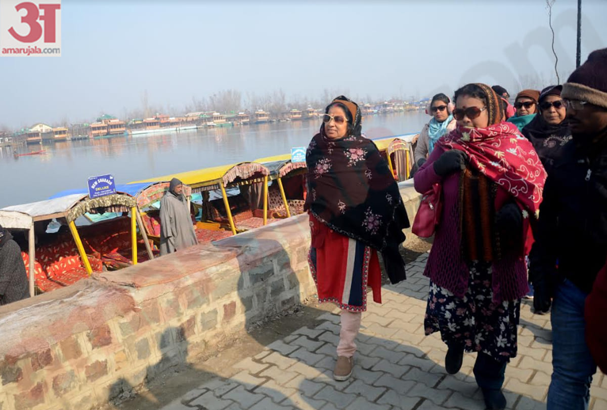 temperature of jammu kashmir, dal lake freeze in srinagar, mata vaishno devi katra temprature