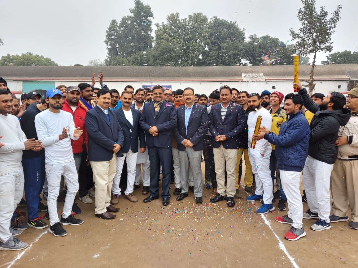 Interesting cricket match between prison inmates