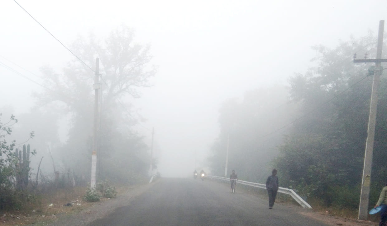 Speed is stop for cold, chaya Ghhana fog