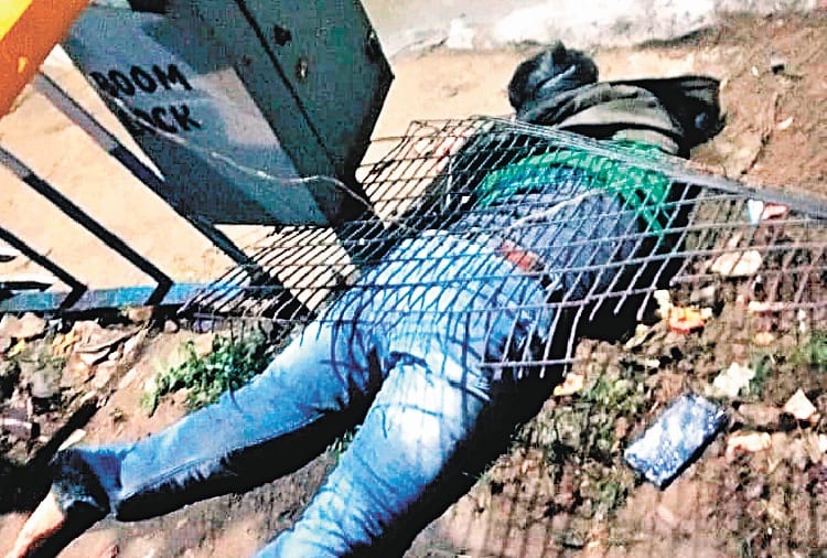 A young man hit by train while crossing railway line while listening music with a headphone