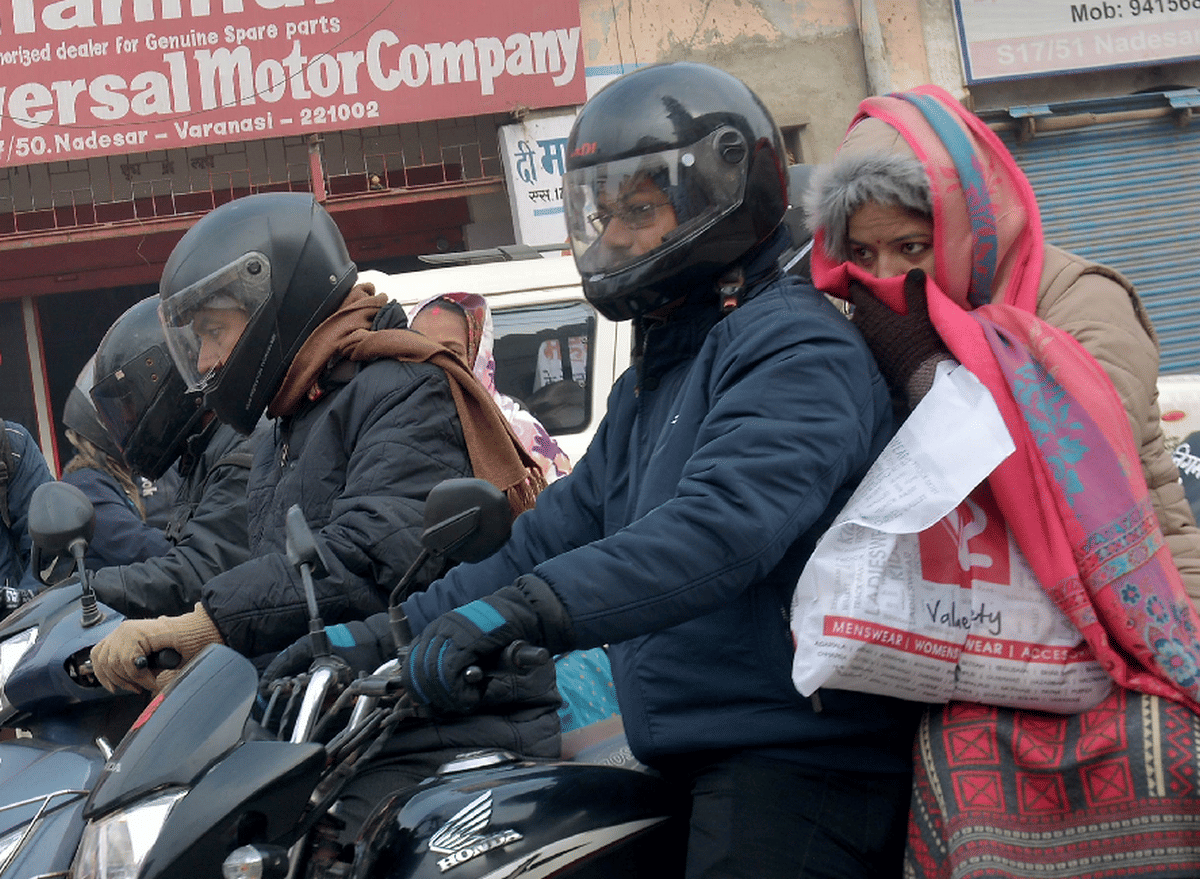 Temperature low winter cold weather department in varanasi