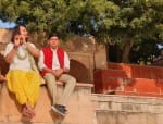 बिहार के पूर्व मुख्यमंत्री लालू प्रसाद यादव के सुपुत्र तेजप्रताप नंदगांव स्थित कुंड पर बैठकर बा
