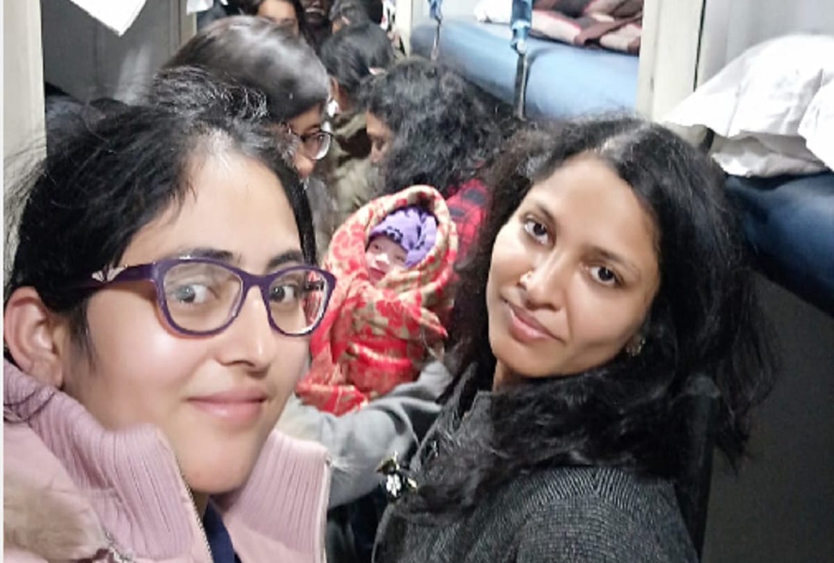 Two women captains done emergency pre-mature delivery in a moving train