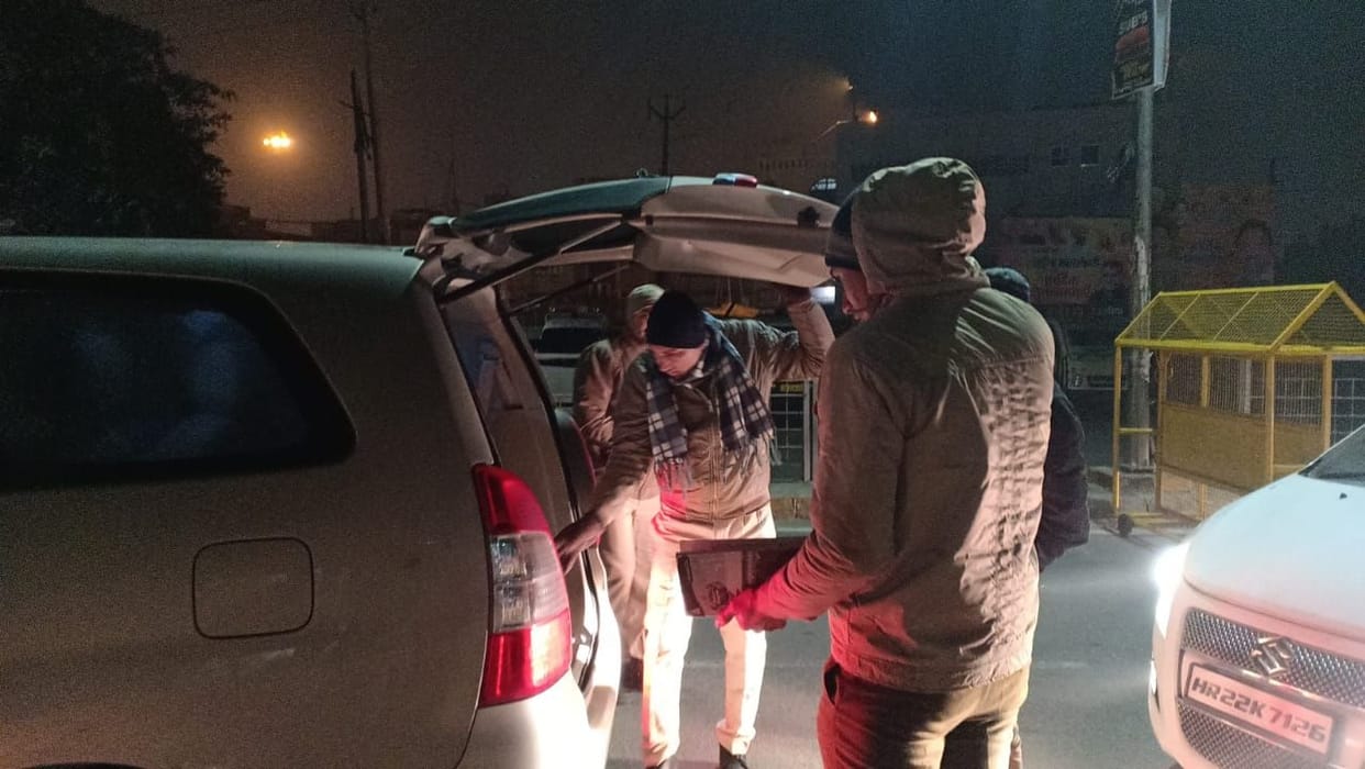 Night Domination: 1573 challans of 2173 vehicles checked, fatehabad