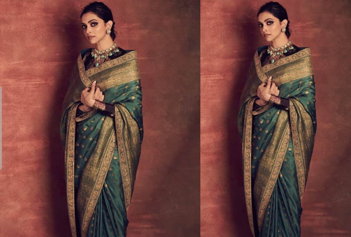 deepika padukone look elegant for chhapaak promotion in indian idol 11 set in abstract saree