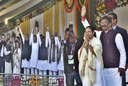 Hemant Soren Oath ceremony Opposition unity seen, Chief Minister of three states are present