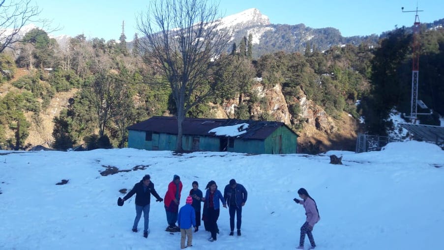 Extreme Frost in Uttarakhand Mountain Area Tourist Vehicles Skid on Road See Photos
