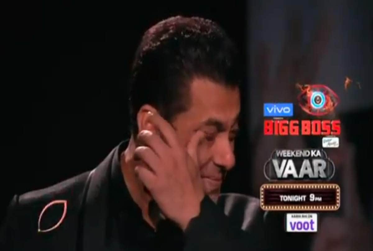 Bigg Boss 13 Weekend Ka Vaar Salman Khan cried when Bigg Boss celebrates his birthday video viral