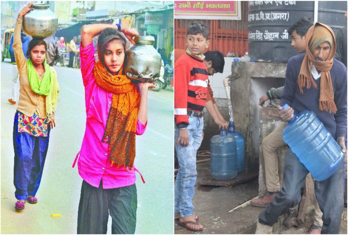 locals facing water crisis in agra