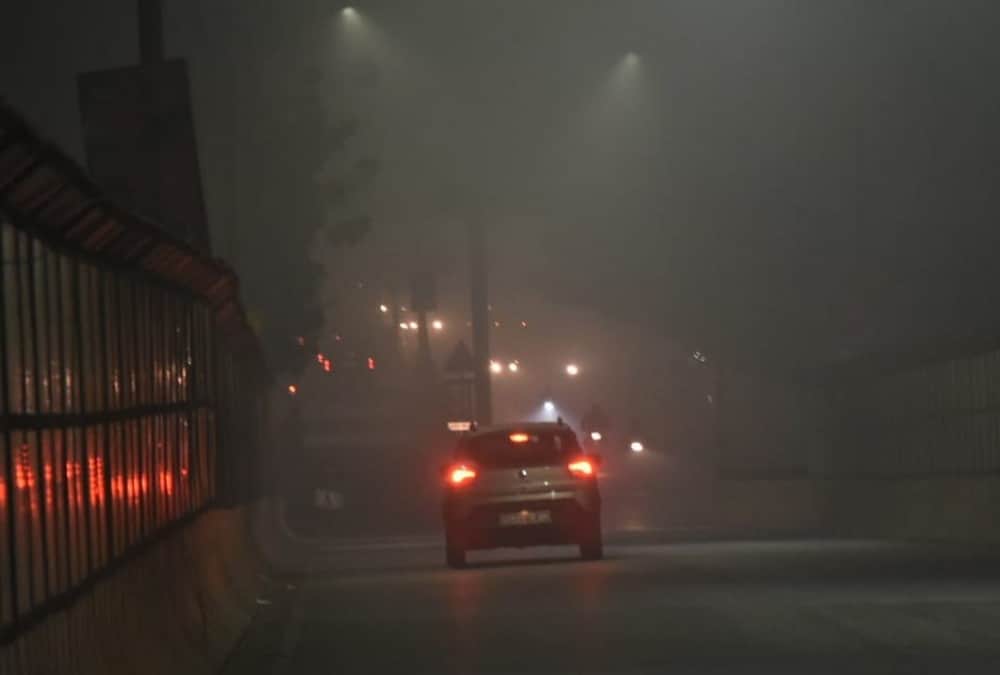 Temperature of Lucknow becomes 3.5 degree celcious.