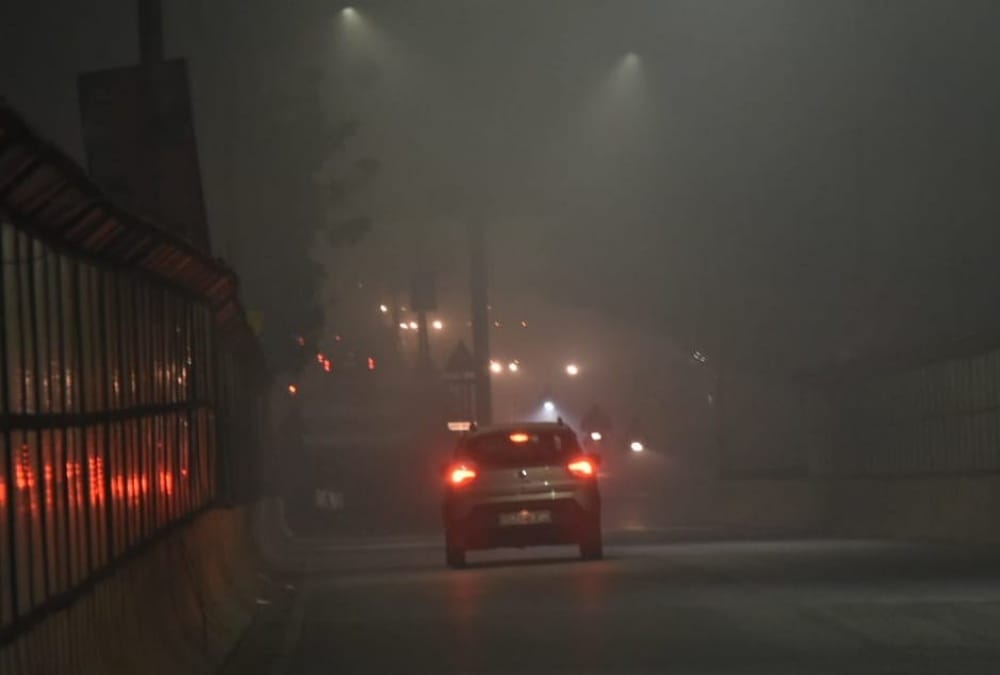 Temperature of Lucknow becomes 3.5 degree celcious.