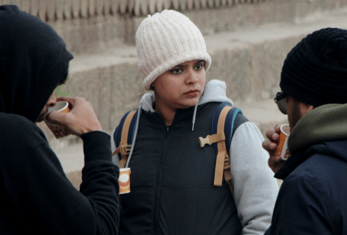 temperature reached below one degree due to cold and rain hail warning 