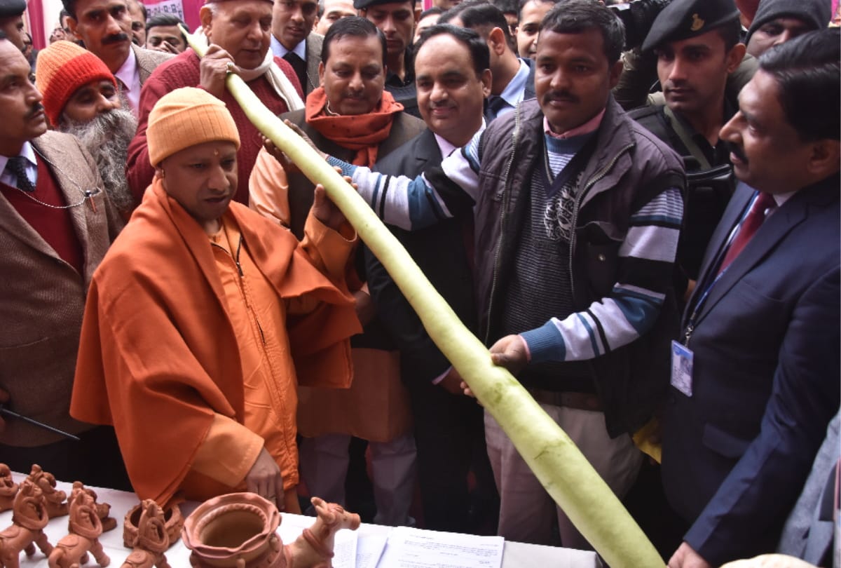 CM yogi adityanath shocked to see vegetable in gorakhpur