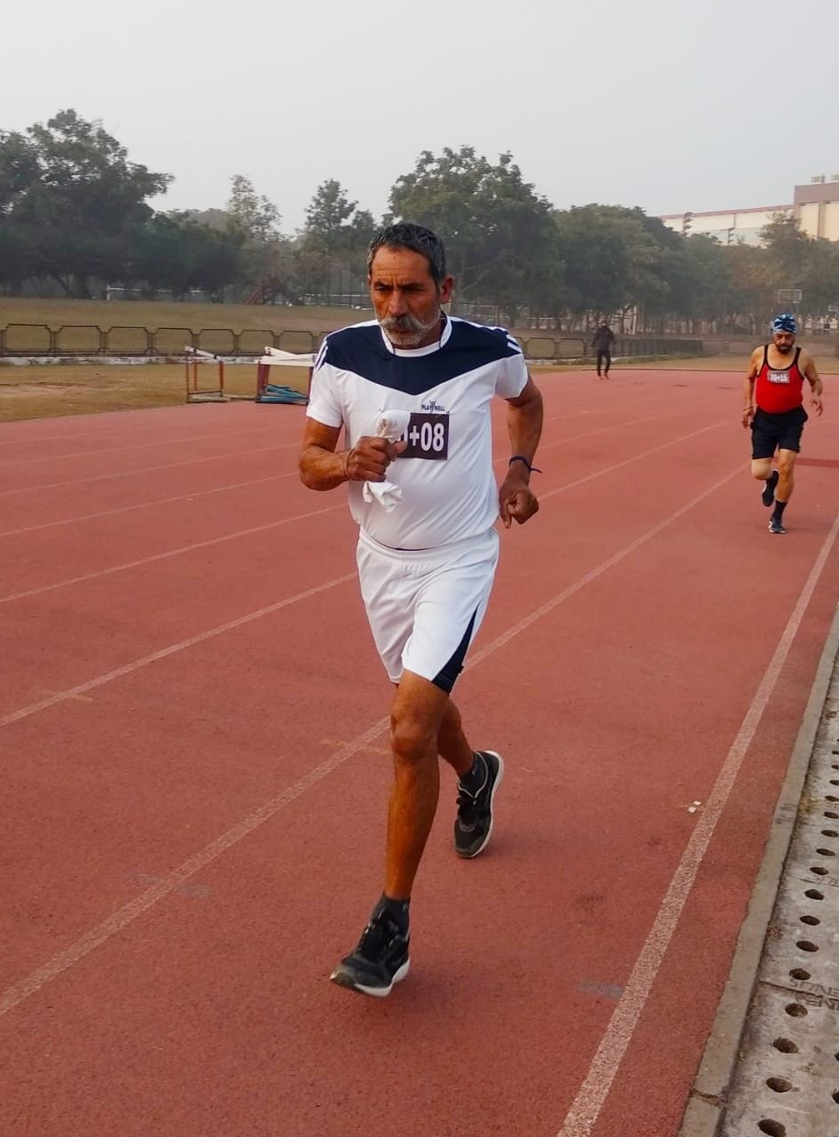 75-year-old Ramswaroop of Hasanga races fastest in Panchkula, fatehabad