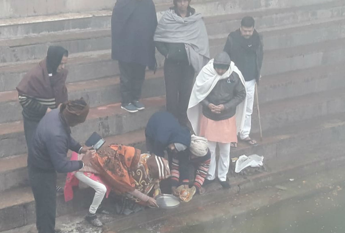Martyred Army Soldier Saurabh Katara bones immersed in Ganga Soronji