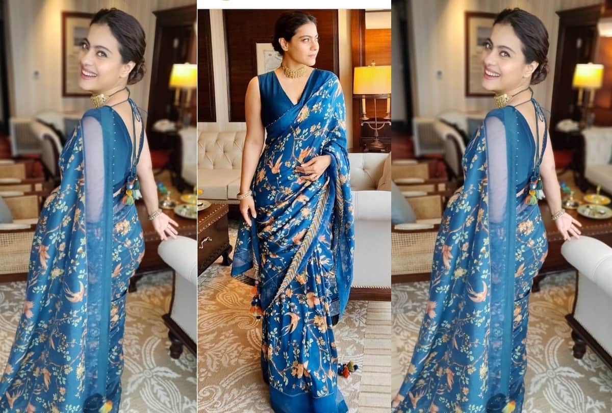 kajol recreates K3G look in black and burgundy saree in indian idol 11