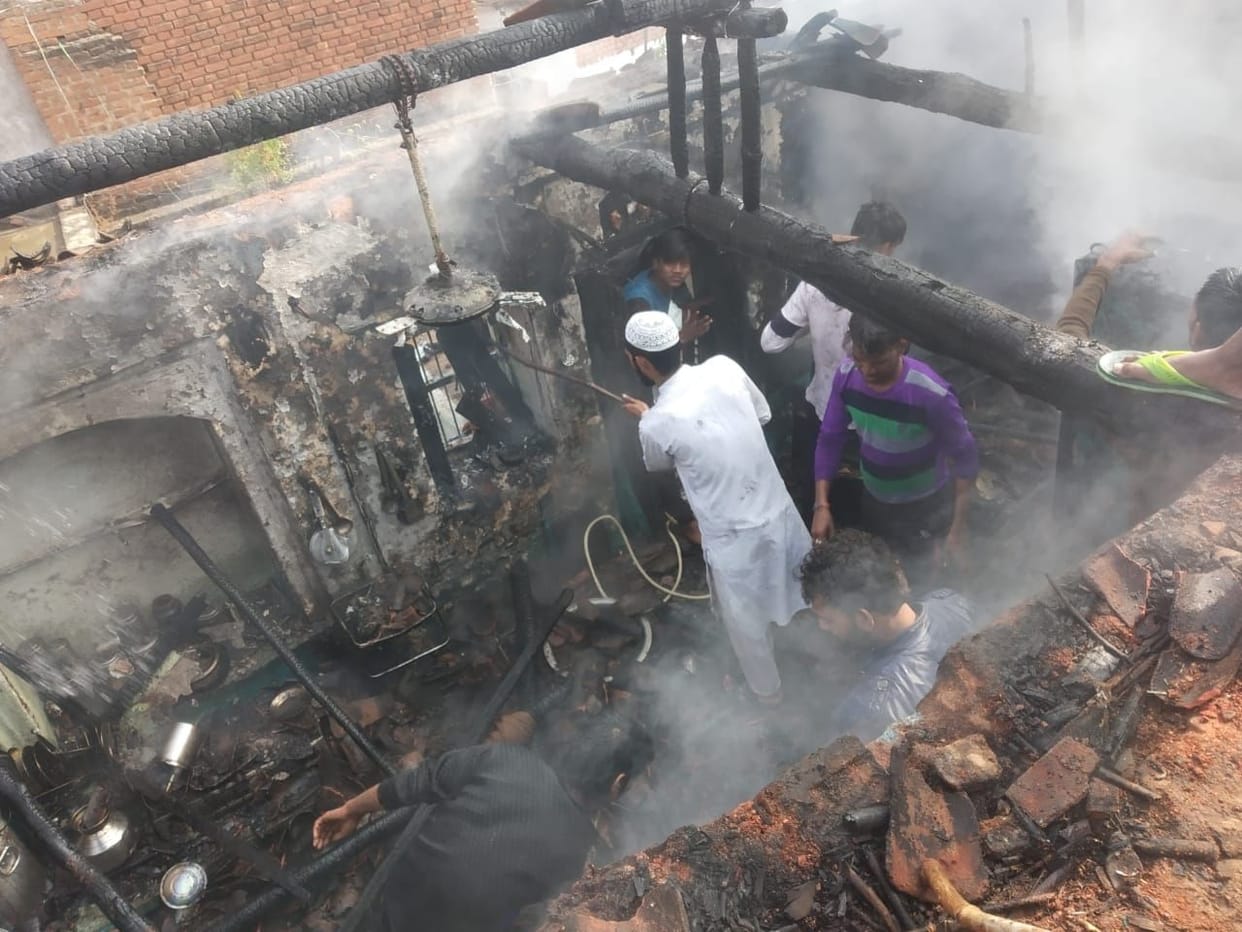 fire in home, dream broken to make house