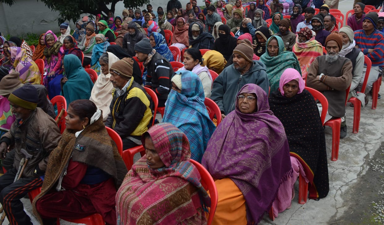 dig gave away blanket and rashan card to 110 poor