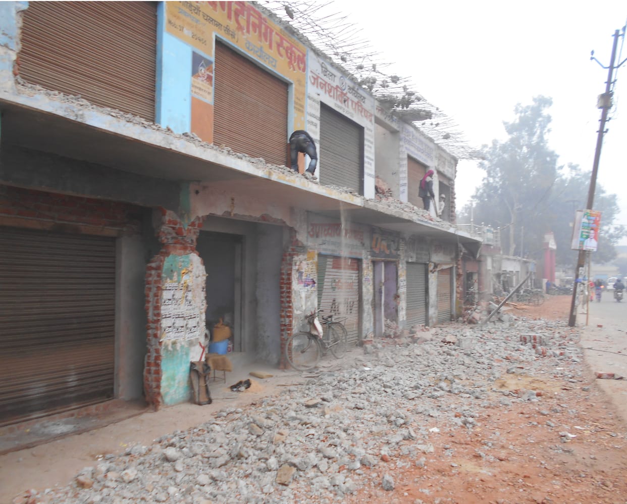 road, constraction, fourlane, kasganj