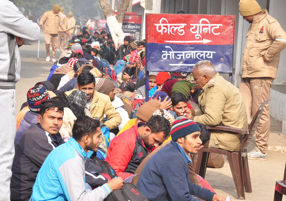 Youngsters showed strength to be admitted in police